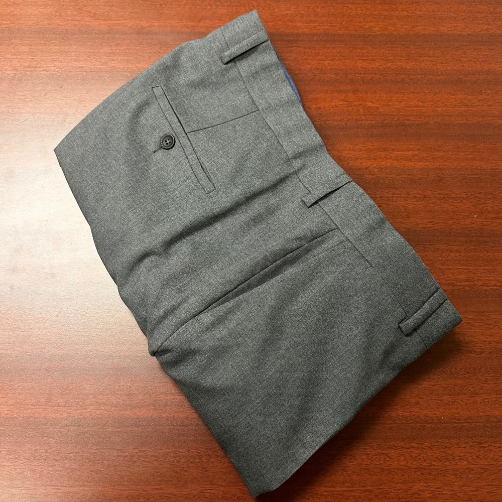 Spoke Grey Wool Dress Pants Mens Size 37 Build C Tailored Fit Business Casual‎